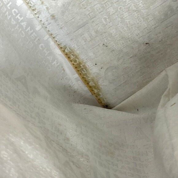 CHANEL Black Canvas Logo Shoulder Bag - Picture 14 of 16